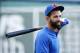 Toronto Blue Jays' Jose Bautista warms up before a baseball game against the Boston Red Sox in Boston, Tuesday, Sept. 26, 2017. (AP Photo/Michael Dwyer)