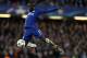 LONDON, ENGLAND - FEBRUARY 20: Ngolo Kante of Chelsea receives a yellow card during the UEFA Champions League Round of 16 First Leg match between Chelsea FC and FC Barcelona at Stamford Bridge on February 20, 2018 in London, United Kingdom. (Photo by Matthew Ashton - AMA/Getty Images)
