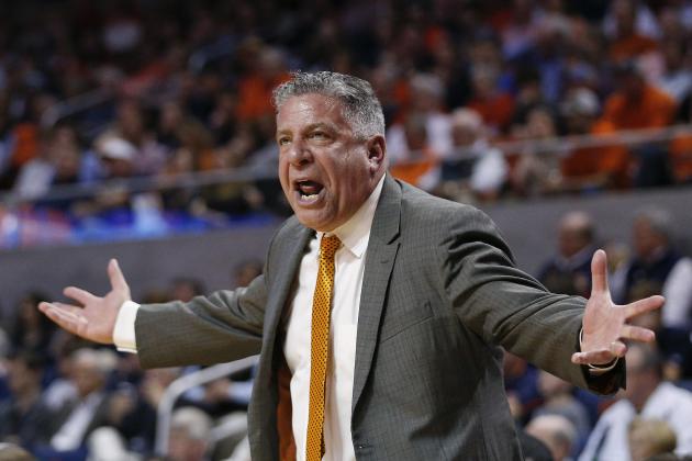 Auburn head coach Bruce Pearl reacts on the sidelines during the first half of an NCAA college basketball game against South Carolina, Saturday, March 3, 2018, in Auburn, Ala. (AP Photo/Brynn Anderson)