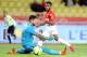 Monaco's French midfielder Thomas Lemar (R) vies with Bordeaux's French goalkeeper Benoit Costil (L) during the French L1 football match Monaco vs Bordeaux on March 02, 2018 at the 'Louis II Stadium' in Monaco. / AFP PHOTO / VALERY HACHE (Photo credit should read VALERY HACHE/AFP/Getty Images)