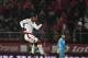 Bordeaux's Brazilian forward Malcom (R) celebrates after scoring a goal during the French L1 football match between Dijon (DFCO) and Bordeaux at Gaston Gerard Stadium in Dijon on December 1, 2017. / AFP PHOTO / JEFF PACHOUD (Photo credit should read JEFF PACHOUD/AFP/Getty Images)
