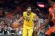 Missouri's Jordan Barnett (21) brings the ball down the court during the second half of an NCAA college basketball game against Illinois Saturday, Dec. 23, 2017, in St. Louis. Illinois won 70-64. (AP Photo/Jeff Roberson)