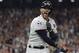 Houston Astros' Carlos Correa celebrates his two-run home run during the seventh inning of Game 5 of baseball's World Series against the Los Angeles Dodgers Sunday, Oct. 29, 2017, in Houston. (AP Photo/David J. Phillip)
