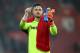 SOUTHAMPTON, ENGLAND - MARCH 03: Jack Butland of Stoke City shows appreciation to the fans after the Premier League match between Southampton and Stoke City at St Mary's Stadium on March 3, 2018 in Southampton, England. (Photo by Steve Bardens/Getty Images)