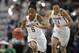 Connecticut's Crystal Dangerfield (5) runs up the court after a steal during the first half of an NCAA college basketball game against Tulane in the American Athletic Conference tournament quarterfinals at Mohegan Sun Arena, Sunday, March 4, 2018, in Uncasville, Conn. (AP Photo/Jessica Hill)