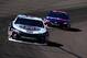 AVONDALE, AZ - MARCH 11: Kevin Harvick, driver of the #4 Jimmy John's Ford, leads Denny Hamlin, driver of the #11 FedEx Freight Toyota, during the Monster Energy NASCAR Cup Series TicketGuardian 500 at ISM Raceway on March 11, 2018 in Avondale, Arizona. (Photo by Robert Laberge/Getty Images)