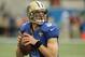 NFC quarterback Drew Brees (9), of the New Orleans Saints, warms up before an NFL Pro Bowl football game Sunday, Jan. 28, 2018, in Orlando, Fla. (AP Photo/Steve Nesius)