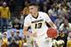 Missouri's Michael Porter Jr. brings the ball down the court during the first half in an NCAA college basketball game against Georgia at the Southeastern Conference tournament Thursday, March 8, 2018, in St. Louis. (AP Photo/Jeff Roberson)