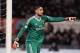 ROME, ITALY - FEBRUARY 25: AC Milan goalkeeper Gianluigi Donnarumma gestures during the serie A match between AS Roma and AC Milan at Stadio Olimpico on February 25, 2018 in Rome, Italy. (Photo by Paolo Bruno/Getty Images)