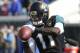 Jacksonville Jaguars wide receiver Marqise Lee warms up before an NFL wild-card playoff football game against the Buffalo Bills, Sunday, Jan. 7, 2018, in Jacksonville, Fla. (AP Photo/John Raoux)