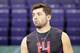 Oklahoma quarterback Baker Mayfield is seen at the 2018 NFL Scouting Combine on Saturday, March 3, 2018, in Indianapolis. (AP Photo/Gregory Payan)
