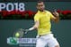 INDIAN WELLS, CA - MARCH 11: Marin Cilic of Croatia returns a forehand to Marton Fucsovics of Hungary during the BNP Paribas Open on March 11, 2018 at the Indian Wells Tennis Garden in Indian Wells, California. (Photo by Jeff Gross/Getty Images)