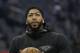New Orleans Pelicans forward Anthony Davis warms up before playing the Sacramento Kings in an NBA basketball game Wednesday, March 7, 2018, in Sacramento, Calif. The Pelicans won 114-101.(AP Photo/Rich Pedroncelli)