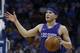 Phoenix Suns guard Devin Booker during an NBA basketball game against the Oklahoma City Thunder in Oklahoma City, Thursday, March 8, 2018. (AP Photo/Sue Ogrocki)