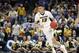 Missouri's Michael Porter Jr. brings the ball down the court during the first half in an NCAA college basketball game against Georgia at the Southeastern Conference tournament Thursday, March 8, 2018, in St. Louis. (AP Photo/Jeff Roberson)