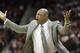 Los Angeles Clippers coach Doc Rivers argues a call by the officials during the first half of an NBA basketball game against the Houston Rockets Thursday, March 15, 2018, in Houston. (AP Photo/David J. Phillip)