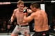 LONDON, ENGLAND - MARCH 17: (L-R) Alexander Volkov of Russia punches Fabricio Werdum of Brazil in their heavyweight bout inside The O2 Arena on March 17, 2018 in London, England. (Photo by Brandon Magnus/Zuffa LLC/Zuffa LLC via Getty Images)