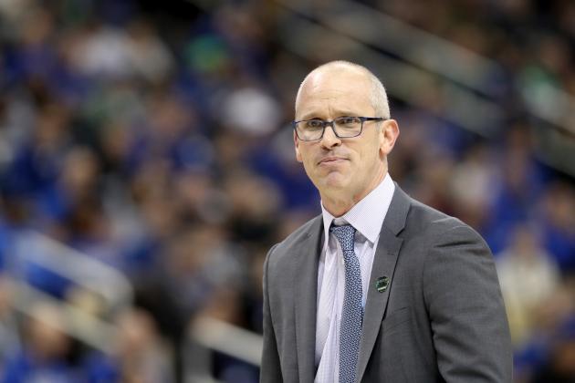 PITTSBURGH, PA - MARCH 17: Head coach Dan Hurley of the Rhode Island Rams reacts against the Duke Blue Devils during the first half in the second round of the 2018 NCAA Men's Basketball Tournament at PPG PAINTS Arena on March 17, 2018 in Pittsburgh, Pennsylvania. (Photo by Rob Carr/Getty Images)