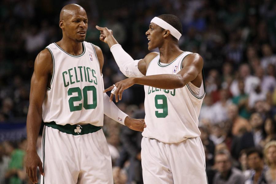 NBA TV on X: Ray Allen and Rondo came to play ☘️ Celtics vs