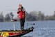 Current leader Kevin VanDam, of Kalamazoo, Mich., competes in the Bassmaster Classic during the final round in Lake Cataouatche in Jefferson Parish, La., Sunday, Feb. 20, 2011. (AP Photo/Gerald Herbert)