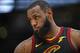 CHICAGO, IL - MARCH 17: LeBron James #23 of the Cleveland Cavaliers listens to a coach during the second half against the Chicago Bulls at the United Center on March 17, 2018 in Chicago, Illinois. The Cavaliers defeated the Bulls 114-109. NOTE TO USER: User expressly acknowledges and agrees that, by downloading and or using this photograph, User is consenting to the terms and conditions of the Getty Images License Agreement. (Photo by Jonathan Daniel/Getty Images)