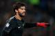 ROME, ITALY - NOVEMBER 18: Alisson Becker of AS Roma during the Italian Serie A match between AS Roma v Lazio at the Stadio Olimpico on November 18, 2017 in Rome Italy (Photo by Aaron van Zandvoort/Soccrates/Getty Images)