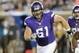 MINNEAPOLIS, MN - AUGUST 15: Joe Berger #61 of the Minnesota Vikings runs a play during the preseason game against the Tampa Bay Buccaneers on August 15, 2015 at TCF Bank Stadium in Minneapolis, Minnesota. The Vikings defeated the Buccaneers 26-16. (Photo by Hannah Foslien/Getty Images)
