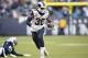 NASHVILLE, TN - DECEMBER 24: Todd Gurley II #30 of the Los Angeles Rams runs the ball during a game against the Tennessee Titans at Nissan Stadium on December 24, 2017 in Nashville, Tennessee. The Rams defeated the Titans 27-23. (Photo by Wesley Hitt/Getty Images)