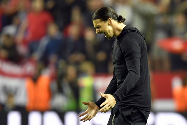 United's Zlatan Ibrahimovic celebrates at the end of the soccer Europa League final between Ajax Amsterdam and Manchester United at the Friends Arena in Stockholm, Sweden, Wednesday, May 24, 2017. (AP Photo/Martin Meissner)