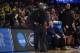 LOS ANGELES, CA - MARCH 24: Head coach Leonard Hamilton of the Florida State Seminoles reacts against the Michigan Wolverines during the second half in the 2018 NCAA Men's Basketball Tournament West Regional Final at Staples Center on March 24, 2018 in Los Angeles, California. (Photo by Harry How/Getty Images)