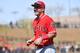 SCOTTSDALE, AZ - MARCH 06: Mike Trout #27 of the Los Angeles Angels smiles while warming up for the spring training game against the Arizona Diamondbacks at Salt River Fields at Talking Stick on March 6, 2018 in Scottsdale, Arizona. (Photo by Jennifer Stewart/Getty Images)