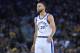 OAKLAND, CA - MARCH 23: Stephen Curry #30 of the Golden State Warriors looks on against the Atlanta Hawks during an NBA basketball game at ORACLE Arena on March 23, 2018 in Oakland, California. NOTE TO USER: User expressly acknowledges and agrees that, by downloading and or using this photograph, User is consenting to the terms and conditions of the Getty Images License Agreement. (Photo by Thearon W. Henderson/Getty Images)