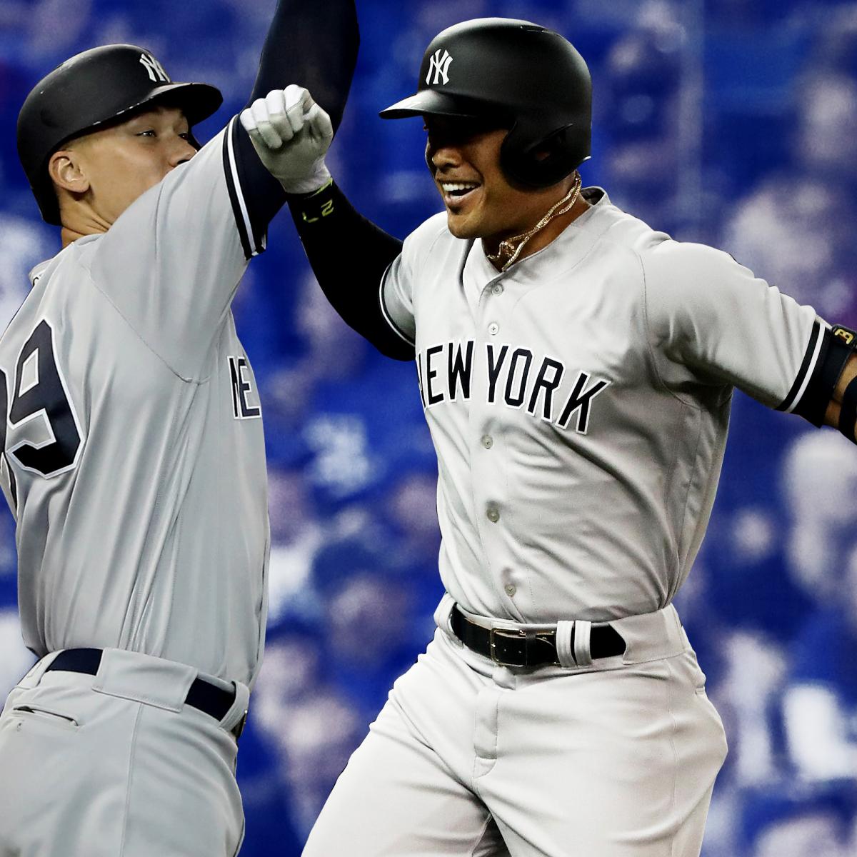New York Yankees' Giancarlo Stanton and Mets' AJ Ramos Might