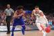 SAN ANTONIO, TX - MARCH 31: Jalen Brunson #1 of the Villanova Wildcats is defended by Devonte' Graham #4 of the Kansas Jayhawks in the second half during the 2018 NCAA Men's Final Four Semifinal at the Alamodome on March 31, 2018 in San Antonio, Texas. (Photo by Tom Pennington/Getty Images)