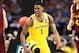 SAN ANTONIO, TX - MARCH 31: Charles Matthews #1 of the Michigan Wolverines reacts after a basket in the second half against the Loyola Ramblers during the 2018 NCAA Men's Final Four Semifinal at the Alamodome on March 31, 2018 in San Antonio, Texas. (Photo by Ronald Martinez/Getty Images)