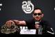BOSTON, MA - JANUARY 19: Tony Ferguson interacts with fans and media during the UFC press conference at TD Garden on January 19, 2018 in Boston, Massachusetts. (Photo by Jeff Bottari/Zuffa LLC/Zuffa LLC via Getty Images)