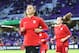 ORLANDO, FL - MARCH 07: Alex Morgan #13 of United States runs onto the pitch prior to the SheBelieves Cup soccer match between United States and England at Orlando City Stadium on March 7, 2018 in Orlando, Florida. (Photo by Alex Menendez/ Getty Images)