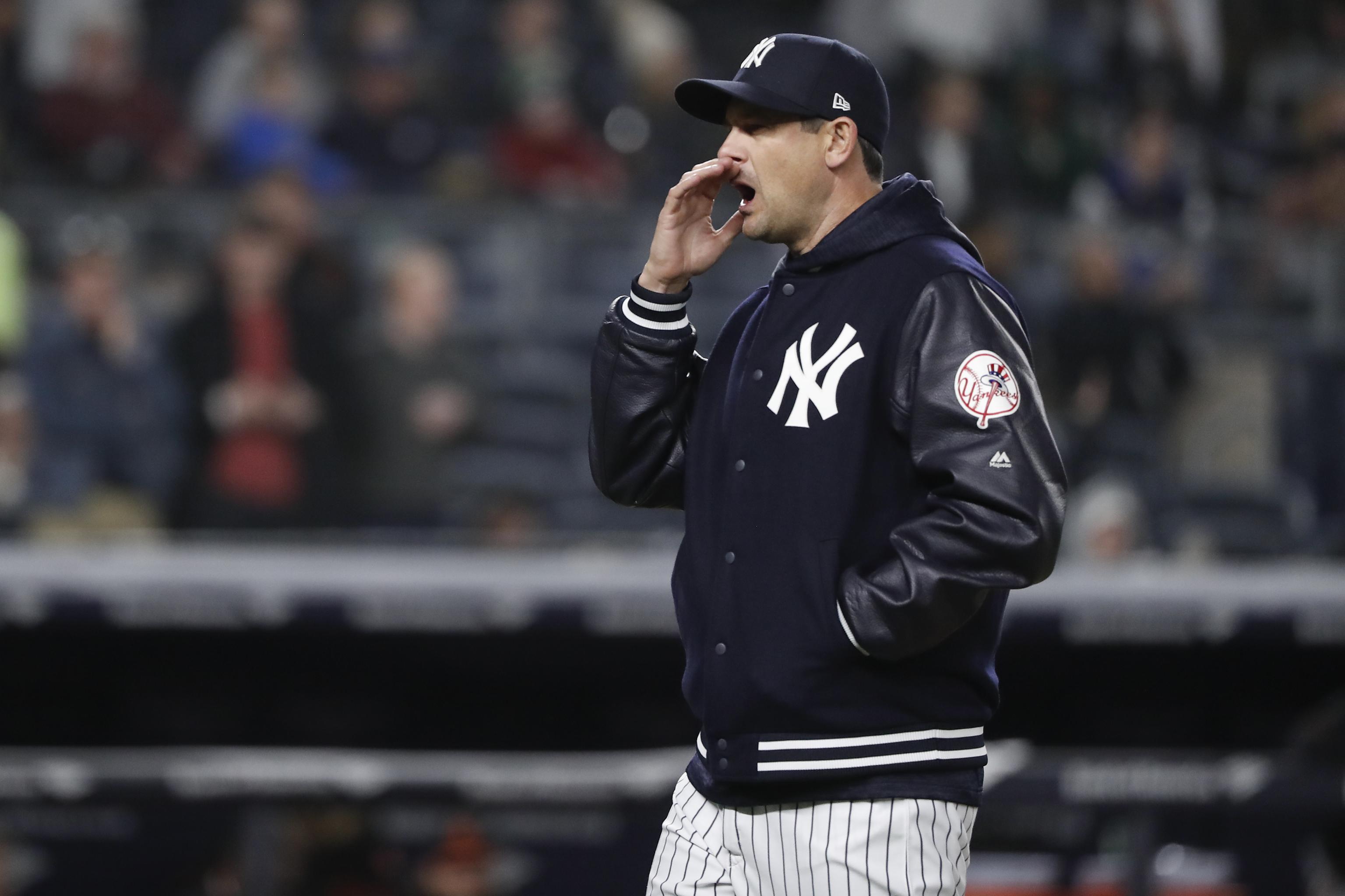 Aaron Boone Says He Slept at Yankee Stadium After Extra-Innings