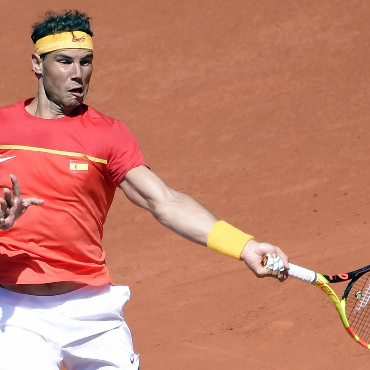 Davis Cup Tennis 2018: Rafael Nadal, Spain Advance in Quarterfinals Results | Bleacher ...