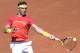 Spain's Rafa Nadal returns the ball during the Davis Cup quarter-final tennis match against Germany's Alexander Zverev at the bullring of Valencia, on April 8, 2018. / AFP PHOTO / JOSE JORDAN (Photo credit should read JOSE JORDAN/AFP/Getty Images)