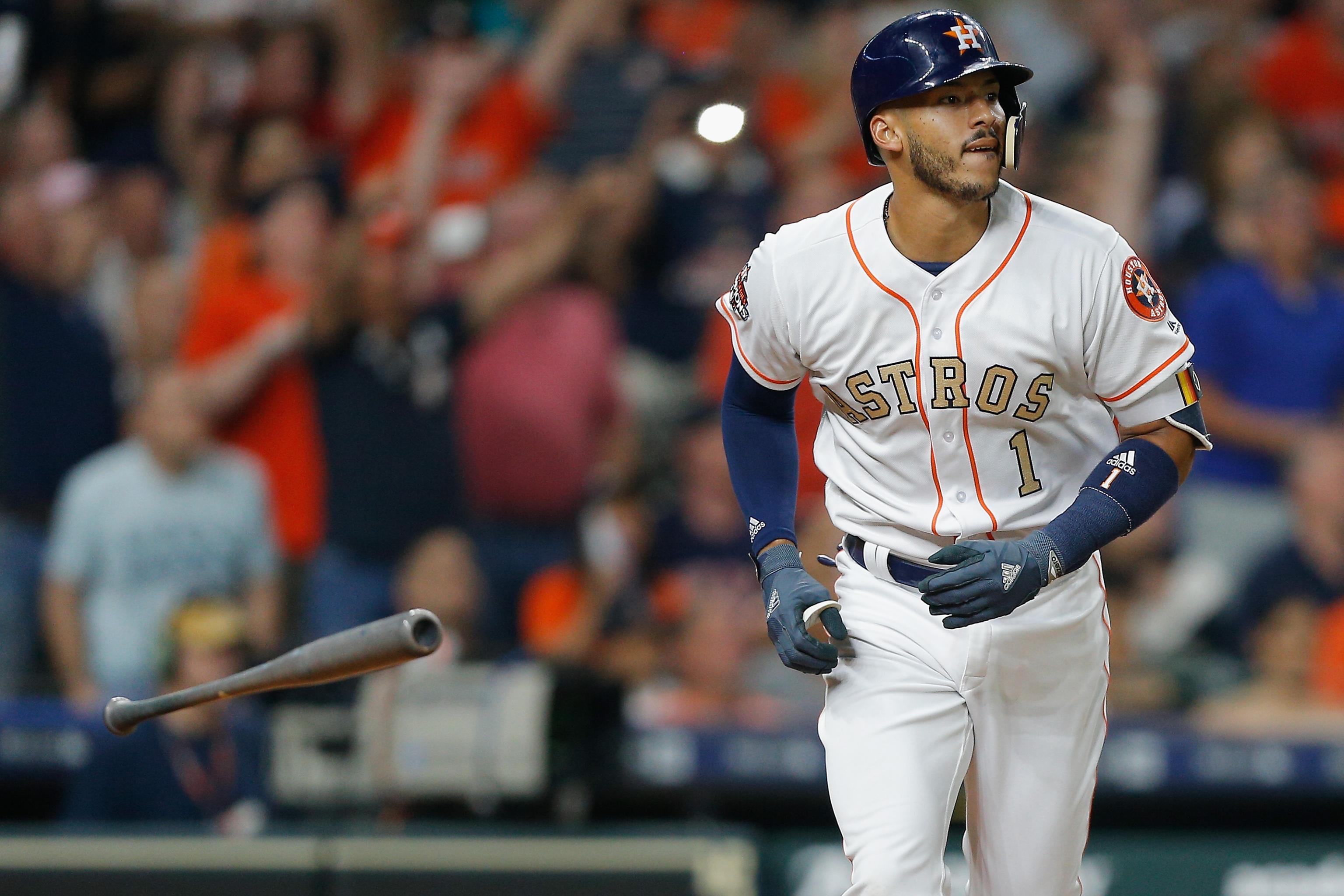 George Springer and Carlos Correa by Bob Levey