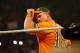 NEW YORK, NY - AUGUST 23: John Cena enters the ring at the WWE SummerSlam 2015 at Barclays Center of Brooklyn on August 23, 2015 in New York City. (Photo by JP Yim/Getty Images)
