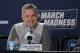 Ohio State head coach Chris Holtmann talks to reporters during news conference at the NCAA men's college basketball tournament Friday, March 16, 2018, in Boise, Idaho. Ohio State faces Gonzaga in a second-round game on Saturday. (AP Photo/Ted S. Warren)