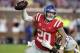 Mississippi quarterback Shea Patterson (20) is sacked by LSU linebacker Arden Key (49) in the second half of an NCAA college football game in Oxford, Miss., Saturday, Oct. 21, 2017. No. 24 LSU won 40-24. (AP Photo/Rogelio V. Solis)