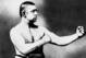 Heavyweight boxer John Sullivan is shown in an undated photo. In 1882, Sullivan knocked out Paddy Ryan in the bare-knuckle heavyweight championship, holding the title until his death in 1918. In 1892, Sullivan fought James J. Corbett in New Orleans, La., to determine the first heavyweight boxing champion under the new Queensberry regulations and was knocked out in the 21st round. Sullivan was born in Boston, Ma., in 1858 and was known as the