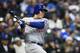 MILWAUKEE, WI - APRIL 05: Anthony Rizzo #44 of the Chicago Cubs at bat during a game against the Milwaukee Brewers at Miller Park on April 5, 2018 in Milwaukee, Wisconsin. The Cubs defeated the Brewers 8-0. (Photo by Stacy Revere/Getty Images)