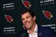 Arizona Cardinals new quarterback Sam Bradford speaks at an NFL football news conference Friday, March 16, 2018, at the teams' facility in Tempe, Ariz. (AP Photo/Matt York)