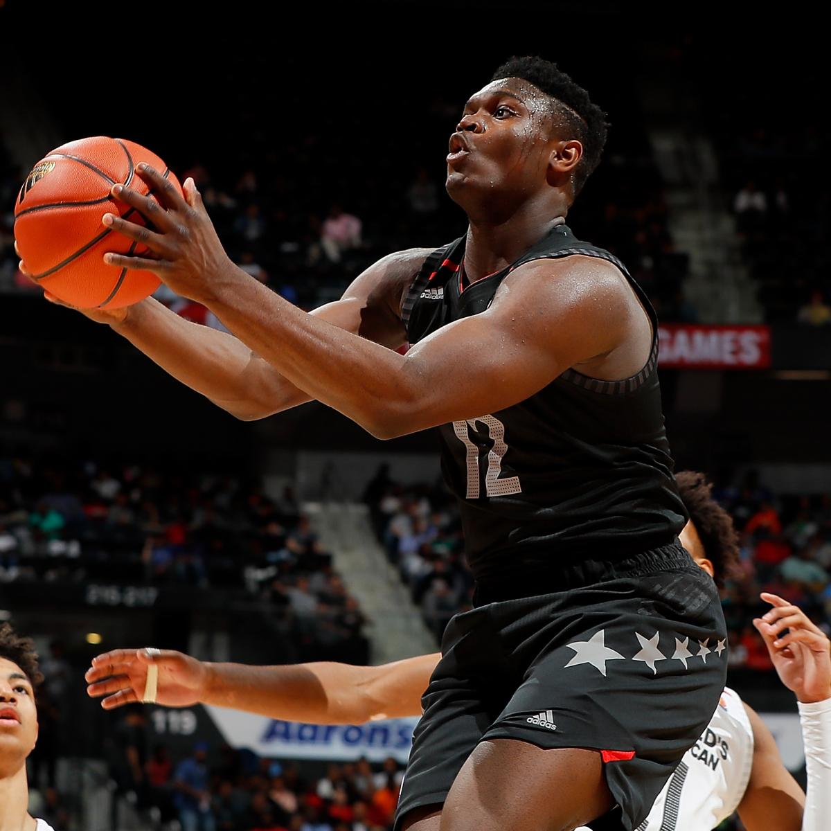 Duke Commit Zion Williamson Won't Play in Nike Hoops Summit Due to Hand Injury ...