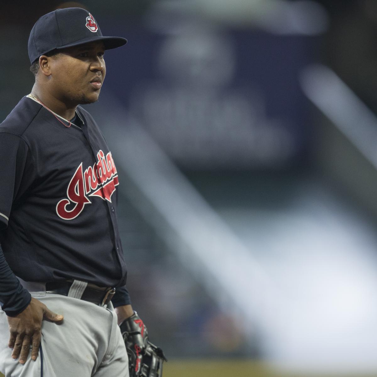 Jose Ramirez Carted Off Field for Indians After Suffering Possible Knee Injury ...