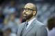 MEMPHIS, TN - OCTOBER 30: Head Coach David Fizdale of the Memphis Grizzlies watching his team during a game against the Charlotte Hornets at the FedEx Forum on October 30, 2017 in Memphis, Tennessee. NOTE TO USER: User expressly acknowledges and agrees that, by downloading and or using this photograph, User is consenting to the terms and conditions of the Getty Images License Agreement. The Hornets defeated the Grizzlies 104-99. (Photo by Wesley Hitt/Getty Images)